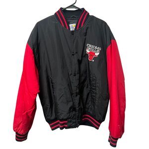 VINTAGE Chicago Bulls Competitor Varsity Jacket NBA Jordan Era Men Sz M 90s Rare
